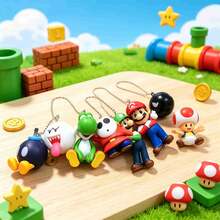 SUPER MARIO BROS. 1 buah Figur Karakter Game Gantung Blind Box, Liontin Berbentuk Tiga Dimensi, Portabel dan Serbaguna, Cocok untuk Dekorasi Gantung, Merupakan Barang Kecil yang Menyenangkan untuk Dikoleksi dan Diberikan sebagai Hadiah oleh Para Penggemar. (Gaya Acak) - MultiWarna - View 1