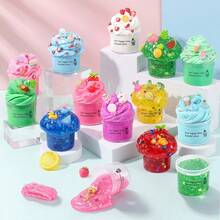 6/9/12pcs Colorful Slime Set, Multi-Color Crystal Slime, Fluffy Cloud Slime, Butter Slime And Classic Slime, Includes DIY Accessories, Soft Stretchable Non-Sticky Sensory Toys, Mess-Free Stress Relief Creative Learning Gift, Suitable For Ages 3+ - Multicolor - View 10