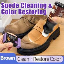 1 Set Suede Nubuck Leather Shoe Cleaning & Care Kit, Includes 1 Suede Eraser And 1 Bottle Color Restorer, For Cleaning And Caring For Suede Shoes, Color Repair And Correction, 3 Colors Available - Multicolor - View 9