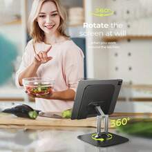 Brand New Tablet Stand, Rotating Holder, Compatible With Pads And Phones, Multifunctional And Adjustable - View 9