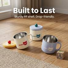 316 Stainless Steel Mug With Lid And Handle, Colorblock Water Cup, Milk Coffee Cup, Dustproof, Anti-Scald, Lightweight Portable, Detachable, Easy Clean, Dishwasher Washable, For Student School Office - Multicolor - View 9