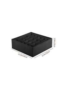 24-Grid Foldable Drawer Type Socks Underwear Organizer, Wardrobe Storage Basket, Space-Saving Home Wardrobe Bedroom Decor, Holiday/Room/Home/Bedroom Decoration, Storage Box, Home Storage - Multicolor - View 3