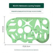 Durable K-Resin Round & Oval Drawing Design Ruler, Furniture & Architect Drafting Template Ruler - one-size - View 45