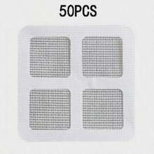 10/50/100pcs Shower/Bathtub Hair Catcher - Easy To Use, Drain Filter Stickers, Disposable Drain Cover, Suitable For Shower, Sink, Laundry Room, Easy To Stick, Hair Clog Drain Cover - Multicolor - View 12