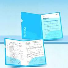 Plastic 2-Pocket A3 Portable File Folder, Multi-Function Document Pocket Folder, Letter Size - Multicolor - View 2