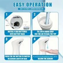 Battery Powered Automatic Hand Sanitizer Machine With Non-Contact Infrared Sensing Liquid Soap Dispenser Wall Mounted Design Suitable For Bathrooms, Kitchens, Hotels, Offices - View 6
