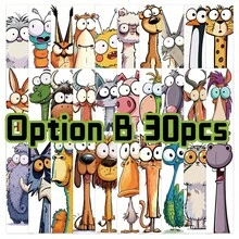 SCXXBSW 30pcs/60pcs Funny Animal Bookmarks, Minimalist Planner Creative Material, Literary Reading Paper Cards - Option B 30pcs - View 11