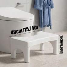 Bathroom Footstool, Non-Slip Toilet Step Stool, U-Shaped Stable Base, Anti-Slip Foot Pedal, Household Toilet Assistant, Suitable For All Types Of Toilets - Multicolor - View 7