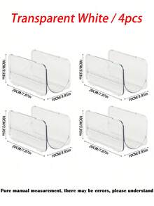 1/2/4pcs Stackable Transparent Cat Food Storage Organizer, Large Capacity Pet Treat Can Holder, Pet Supply Rack For Cat Dog Home Pantry - None - View 11