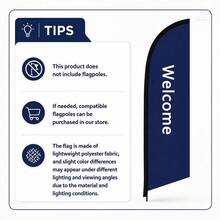 1pc Blank Customizable Feather Flag, 6.5ft Advertising Display Banner, Pure White Blank Flag Surface With Black Curved Border And Minimalist No-Pattern Design, Suitable For DIY Printing, Store Advertising, Event Direction, Brand Customization, Outdoor Promotion And Commercial Display, Durable Weather-Resistant Fade-Resistant Lightweight Fabric, High Visibility, Single Flag Without Ground Stake - A - View 5