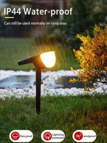 1pc Outdoor Solar Powered Spotlight 7 LED Floodlight Waterproof Design No Manual Charging Automatic Switch Suitable For Yard, Landscape, Fountain, Garden, Stairs, Fence - Spotlight - View 13