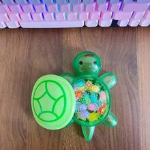 17cm Giant Glow-In-The-Dark Sea Turtle, Plastic Material (Requires Sunlight/UV Exposure During The Day, Glows At Night, Shell Does Not Glow), Openable Shell, Extra Large Glowing Sea Turtle Plush Storage Box Decor - View 15