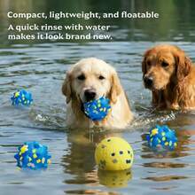 Nicbeybole 2 Packs ETPU Popcorn Dog Chew Ball, Durable Floating Toy For Aggressive Chewers, Small Medium Dogs - Multicolor - View 5
