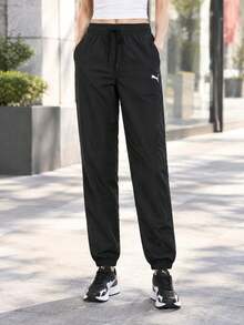 Puma Women's Soft Woven Active Pants Casual Minimalist Sporty Comfortable 588952-01 - Black - View 2