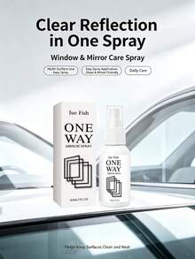 JUE FISH Reflective Window Film Spray, Reflective Privacy Spray, Convenient, Durable, Wear-Resistant, Multi-Scenario Application Spray - A - View 1
