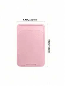 Adhesive Phone Back Card Holder PU Leather Phone Card Pouch Universal Phone Back Card Bag Access Card ID Card Bank Card Storage Sleeve Bus Subway Card Portable Card Holder Anti-Loss Phone Card Bag Commute Portable Card Pouch Unisex - Model C - View 4