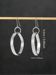 ZHIXUN 1 Pair Classic Vintage Handmade Round Earrings, Suitable For Daily, Holiday And Various Occasions, Surprise Gift For Women - Earrings - View 8