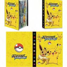 asmodee Pokémon Card Album | | Home PU Ring Binder Storage Box, 120 Card Capacity, Suitable For Baseball Cards, Football Cards, Game Cards, Sports Cards And All Standard Size Collectible Trading Cards. Ideal Gift For Birthday, Easter, Thanksgiving, Back To School And Other Occasions, Also Suitable As Learning Supplies. - Multicolor - View 1