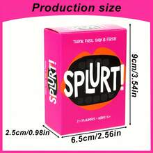 Splurt! Fast Thinking Word Card Game, Paper Party Card Game, Fast-Paced Competitive, Quick Thinking & Answering, Multi-Player Interactive, Suitable For Christmas, Birthday, Game Night, Family Gathering, Friends Gathering, 14+ Years Old, Humorous & Portable Game - Multicolor - View 3