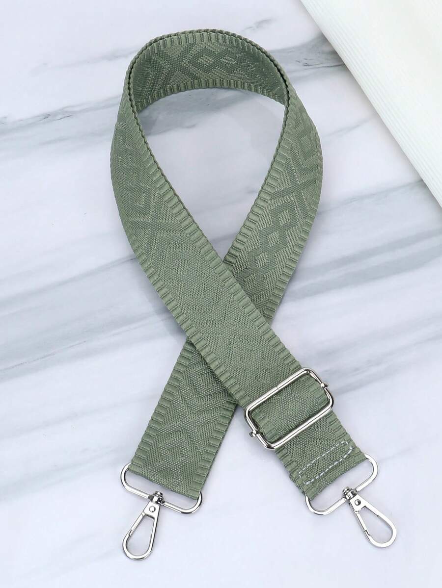Adjustable Embroidered Shoulder Strap, Suitable For Handbags And Crossbody Bags, Wallet Strap - Green - View 1