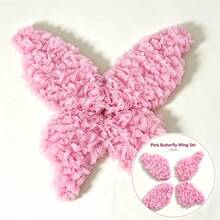 Giant Silk Butterfly Party Decoration, Large 3d Silk Mesh Butterfly Set Background For Birthday Parties, Weddings, Photo Booths, Christmas (Without Butterfly Rack) - Multicolor - View 7