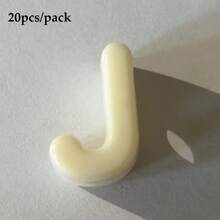 20顆米色壓克力大孔字母珠 A-Z，DIY手工配件，可用於製作鑰匙圈與手機配件，適合創意手工藝 - 米色 - 查看 28