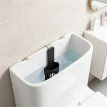2pcs/Set Adjustable Hanging Silicone Toilet Tank Holder, Non-Slip Metal Clip Securely Attached, Toilet Tank Cleaning Bracket, Extends Toilet Cleaning Duration - Cleaning Tablet Holder - View 3