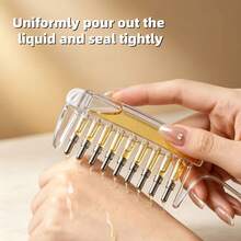 Massage Liquid Drainage Comb, With A Medicinal Nozzle Ball, A Comb Used For Scalp Massage To Promote Hair Growth And Development; Hair And Scalp Medicinal Comb, Essential Oil Care Comb - Multicolor - View 4