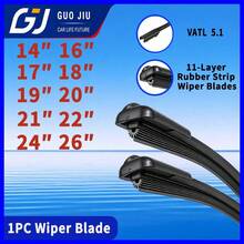 Single Car Wiper Blade, 11-Layer Rubber Soft Bone Wiper, 14-26 Inch Multi-Size, Front Windshield Wiper, Fits Glass Smoothly, Suitable For Multiple Car Models - Black - View 2