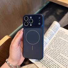 磁吸升級保護殼，適用於 iPhone 17：原裝大視窗磁吸保護殼，兼容 17/16/15/14/13 Air/17 Pro Max，支持無線充電，磨砂質感 - 藍色 - 查看 3