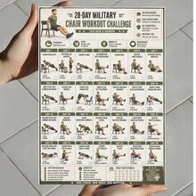 Bộ 5 tấm poster thử thách thể hình ngồi ghế, bảng bài tập ngồi 28 ngày, hướng dẫn tập luyện sức mạnh và linh hoạt, phù hợp cho phòng gym, tập thể chất, tập cường độ thấp, poster thể hình 2D phẳng không khung, hỗ trợ tập luyện - Nhiều màu - Xem 3