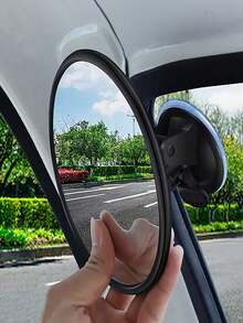 1 chiếc gương chiếu hậu ô tô cho bé dạng hút, xoay 360°, gương lồi góc rộng độ nét cao, gương quan sát bé cho ghế sau ô tô - Tổng quan - Xem 2