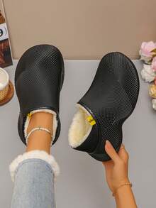 Minimalist Women's Indoor Slippers Spring Autumn Anti-Slip Soft Sole Ultra-Light Comfortable Bedroom Slippers - Black - View 1
