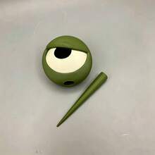 3D Printed Big Eye Plant Stake, Funny Eye Flower Pot Decoration Plug-In, Mini Garden Sculpture Ornament, Quirky Potted Plant Accessory, Desktop Home Office Decor, Gift For Plant Lovers - Multicolor - View 13