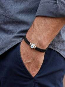 diffone Fashion Handmade 3mm Milan Rope Bracelet Charms Evil Eye Men Bracelet For Men Cool Jewelry - Evil Eye Bracelet - View 4