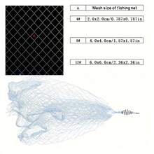 4pcs/Set Fishing Net Trap, Explosive Hook Net, Sea Fish Net, Eye-Catching Beads, Carbon Steel Bait Cage, Shallow Water Cast Gill Net Fishing Trap, Trap Net, Fishing Accessories For Fishermen - White - View 10