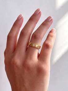 1pc Twisted Zirconia Ring, Exquisite Women Jewelry Gift, Elegant Ring, Suitable For Daily Wear And Party Decoration, Beautiful Women Gift - Twisted Zirconia Ring - View 6
