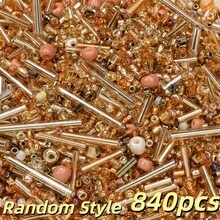 840pcs Mixed Color Glass Seed Beads Kit, Tube Beads For DIY Jewelry Making, Bohemia Bracelets, Necklaces, Earrings And Waist Chain,Bag Crafts - Random Style - View 23