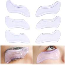PERMANIA 3Pairs Silicone Lash Lift Pads, A/B/C 3 Sizes Reusable Eyelash Perm Shields, Soft Lash Lamination Pads For Salon Home Eyelash Lifting Perming Tools - Multicolor - View 1