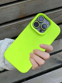 Liquid Silicone 3-Layer Full Coverage Soft Rubber Phone Case Compatible With Iphone 18 Pro Max 18 Pro 17 Pro 17 Pro Max 17, Fresh Summer Color, Shockproof Scratch-Resistant Microfiber Lining Protective Shell, Compatible With IPhone 13 11 16 Pro Max 15 14 Plus 12 Mini XS Max 7 8 Plus - Fluorescent Green - View 9