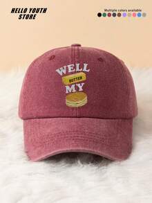Cartoon Mooncake Print Baseball Cap, Washed Vintage Baseball Cap Sun Protection Shade Hat Fashionable , Adjustable Size Multi-Functional Baseball Cap, Suitable For Halloween, Mid-Autumn Festival, Daily Outings, Best Friend Gatherings, Anime Conventions, Travel Vacations, Outdoor Sports And Other Occasions, It Is A Creative Gift For Friends And Family. - A - View 13