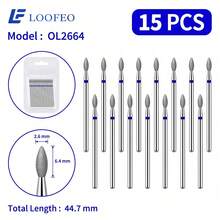 15Pcs Olive-Shaped Diamond Nail Drill Bits For Cuticle Cleaning, Dead Skin Removal & Manicure Prep - Multicolor - View 17