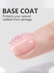 15ml Soak‑Off LED 3‑In‑1 Builder Base Gel, Multi‑Function Base Coat Reinforcement Builder Gel, Strengthen Thin Nails, Smooth Uneven Nail Surface, For Home DIY & Salon Manicures - View 9