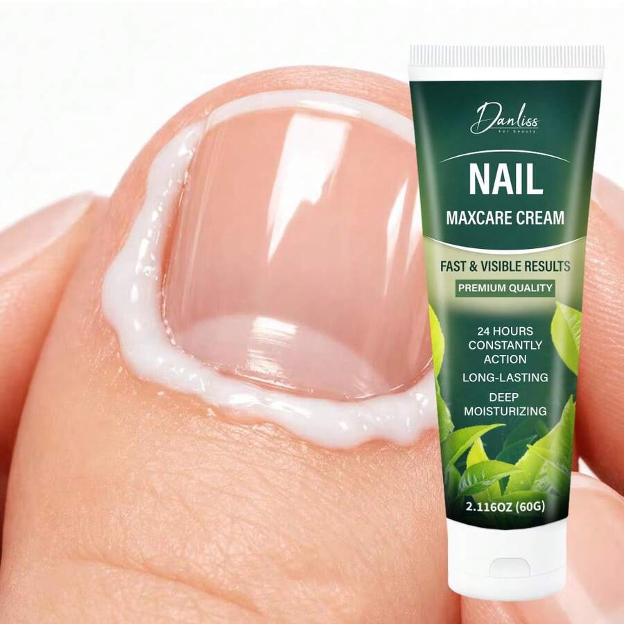 60g Nail Care Cream, Containing Aloe Leaf Extract, Hyaluronic Acid And Tea Leaf Extract, Deeply And Long-Lasting Moisturizing, Strengthening Nails, Easily Absorbed, Suitable For All Skin Types