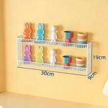 No-Drill Wall-Mounted Storage Rack, Iron Multi-Layer Wall Display Shelf For Figurines And Models, Wall Organizer - View 9