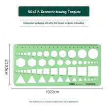 Durable K-Resin Round & Oval Drawing Design Ruler, Furniture & Architect Drafting Template Ruler - one-size - View 33