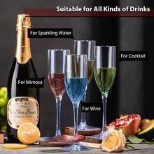 1/3/6/8/12pcs Crystal-Like Shatterproof Acrylic Stemware, 5oz Reusable Vintage Ribbed Cold Drink Glasses, Dessert Cups For Wedding, Birthday, Christmas, Party, Picnic, Restaurant, Multiple Sizes Available - View 5