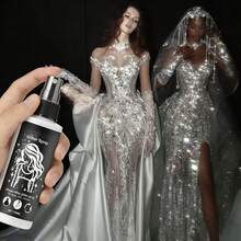 Spray de Brillo para Vestidos de Fiesta,Spray brillante con glitter, Spray de Glitter- Niebla Brillante Ultra Fina - Impulsa el Brillo de Tu Atuendo para Vestidos, Vestidos de Noche, Looks de Fiesta - Brillo a Punto para Fotos -perfecto para Halloween, Navidad y ocasiones especiales - Ver 7