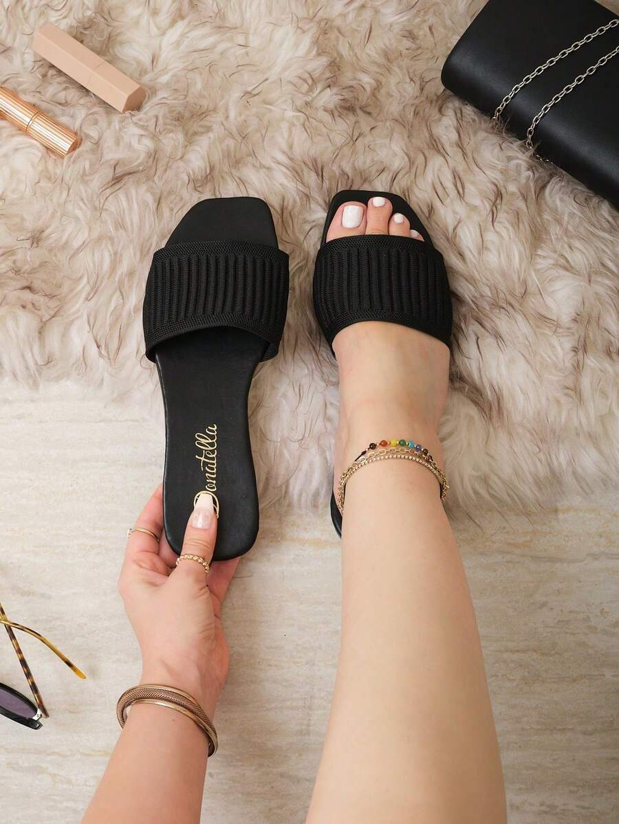 House Slippers - Black - View 1
