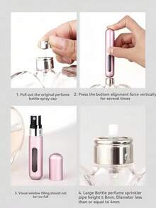 5ml Refillable Mini Perfume Spray Bottle, Portable Bottom Fill Leak-Proof Travel Perfume Container Suitable For Handbags And Pockets - Multicolor - View 6